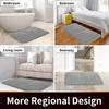 3 Pcs Bathroom Mat Set Non-slip Toilet Carpet Memory Foam Absorbent Bathroom Floor Mats Shower Rug Home Decor Waterproof Footpad