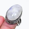 Natural Moonstone Gemstone Handmade 925 Sterling Silver Jewelry Ring Size 7 AR-18755