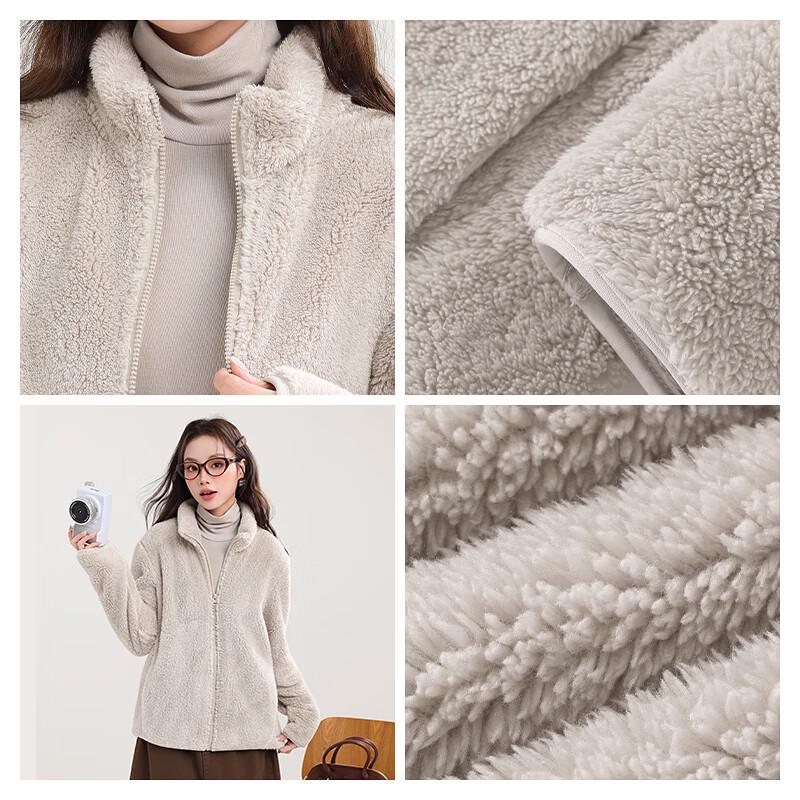 MJ STYLE Women's Winter Plush Fleece Jacket