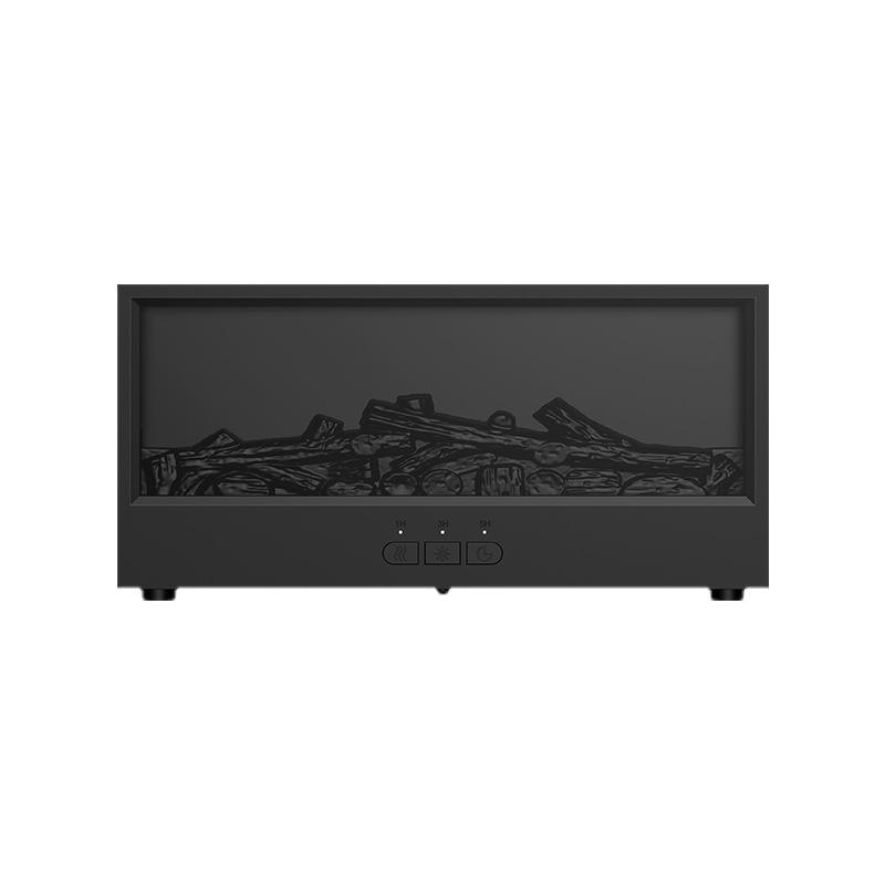 

Новий Симуляція 3D Ретро Камін Полум я Дифузор Настільний Домашній Пульт Дистанційного Керування Симуляція Вугілля Камін Зволожувач чорний