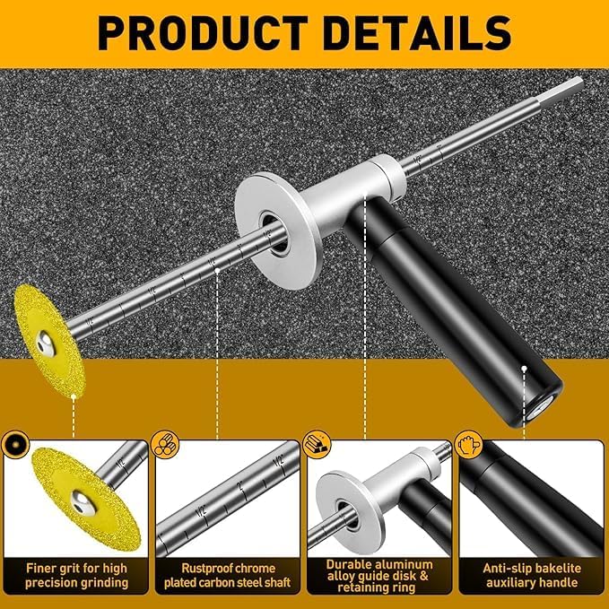 Inside Pipe Cutter for PVC: Precision Cutting At Its Best, Cutter Tool Set, 7 Inch Adjustable Cutting Depth, PVC Pipe Inside Cutter with Diamond Grit