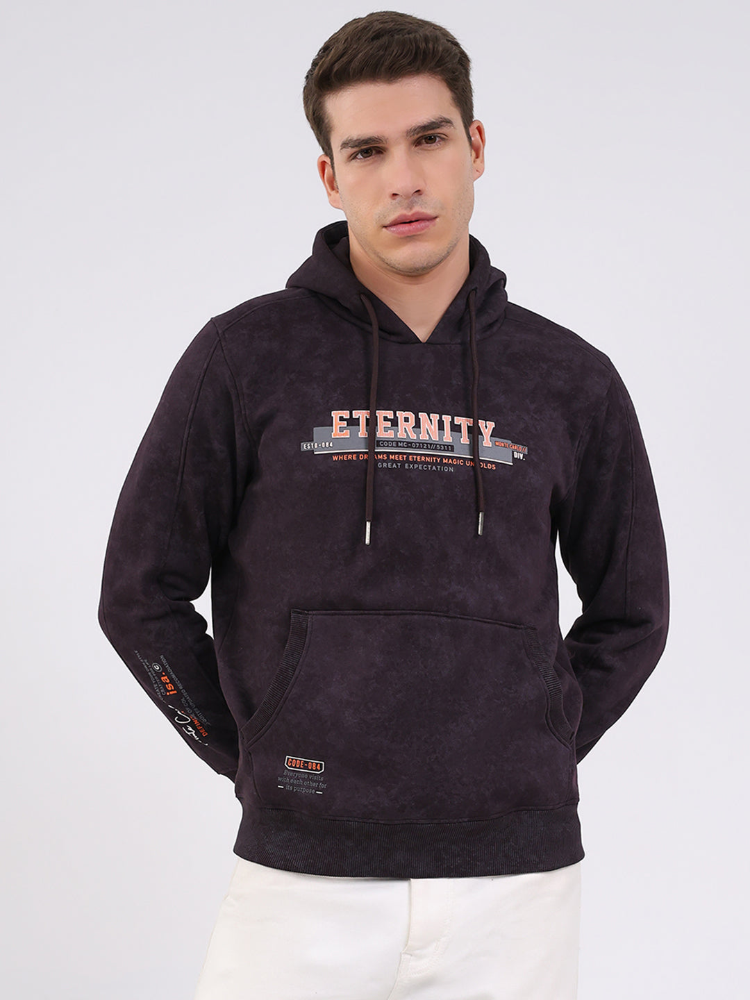 Monte Carlo Men Regular Fit Brown Sweatshirt XXL коричневый