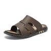 Fashion Mens Slippers Summer Casual Shoes Beach Sandals Outdoor Slides Walking Comfort Leather Luxury Designer Fashion Lightweight