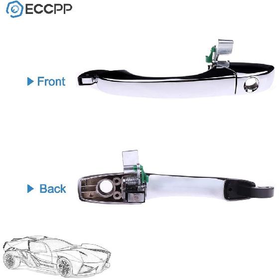 ECCPP Door Handle Chrome Exterior Outer Outside Front Driver Side for 2005-2010 for Chrysler 300 2005-2008 for Dodge Magnum