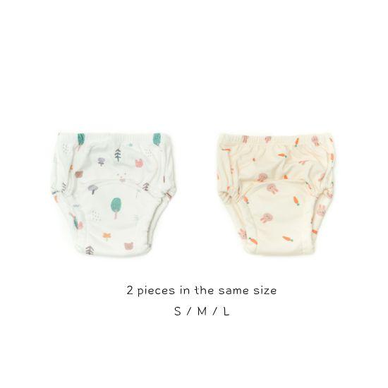 Atti Rabbit Rabbit Forest Potty Training Pants 6 Layer Absorbent Cotton Underwear 2 Pack S