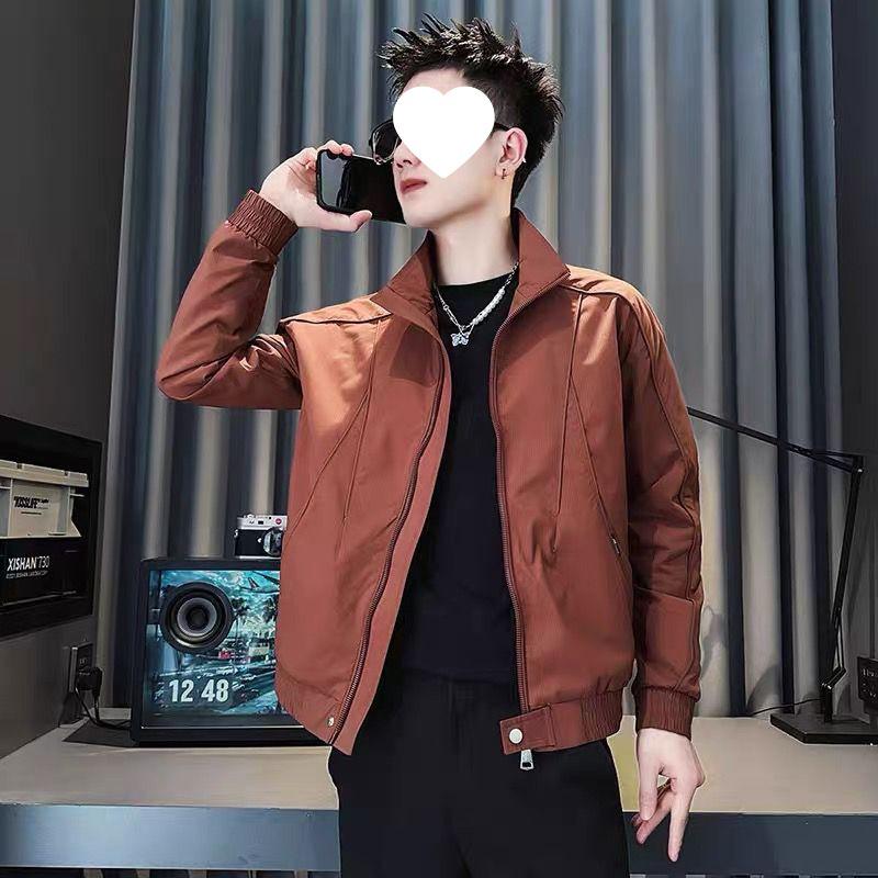 Korean Style Men's Stand Collar Jacket - Trendy, Cool & Casual (2025)