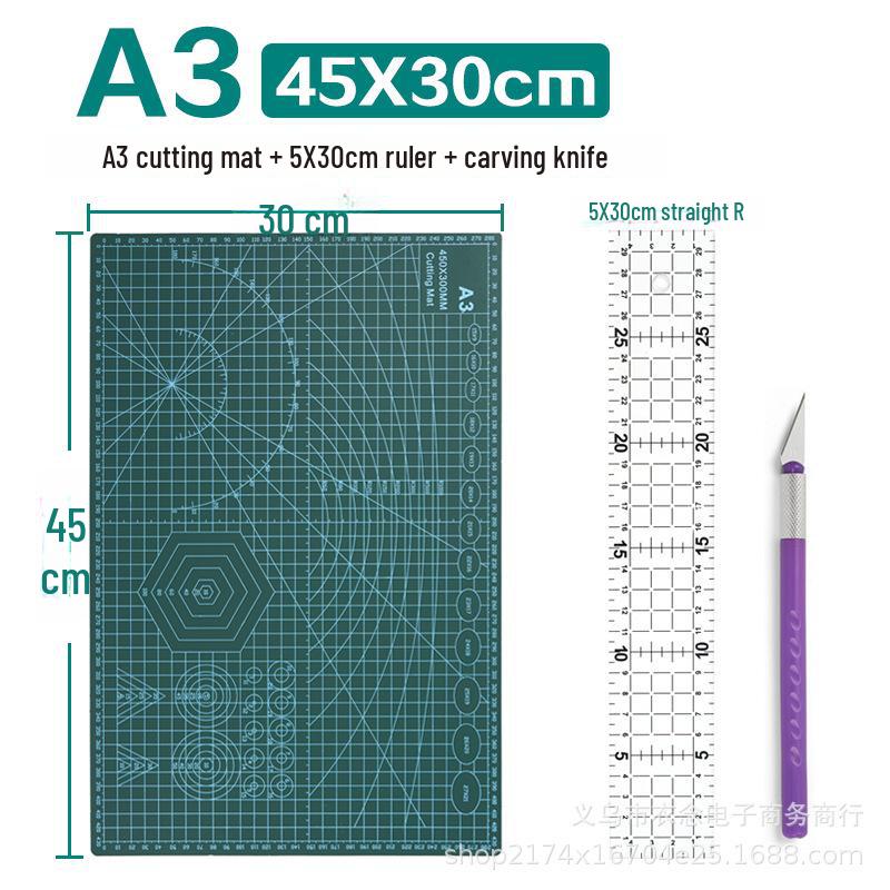 Thickened Double-Sided Cutting Pad - A2, A4, A5 Sizes, Hand-Cutting & Art Carving Board