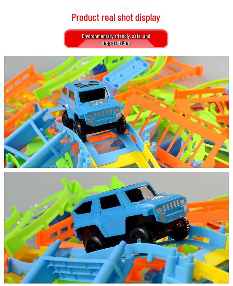 Children's Electric Double-Layer High-Speed Track Car - Versatile Educational Toy