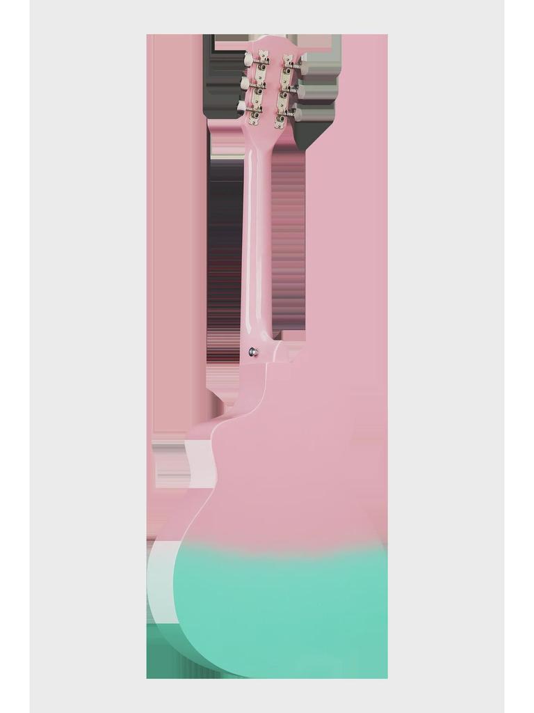 38-Inch Gradient Basswood Folk Guitar - Beginner Practice Instrument