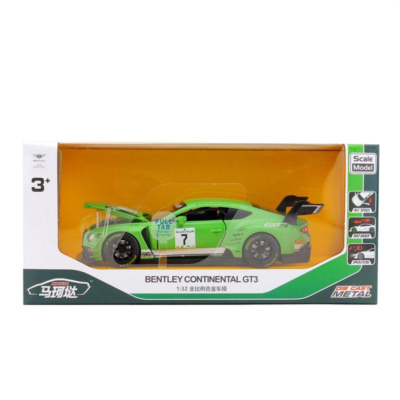 1/32 сплав мини-модель автомобиля Bentley GT3 металлическая игрушка литая и игрушечная техника инерционные детские игрушечные машинки для детей мальчик автомобиль подарок