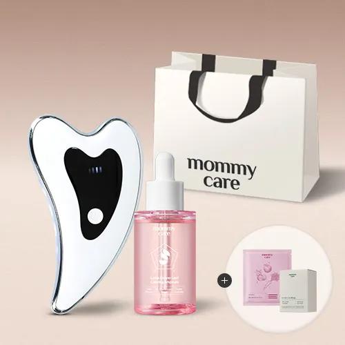 Lotus leaf calming ampoule + galvanic electric face massager (1 cotton pad + abc glowing mask pack included)