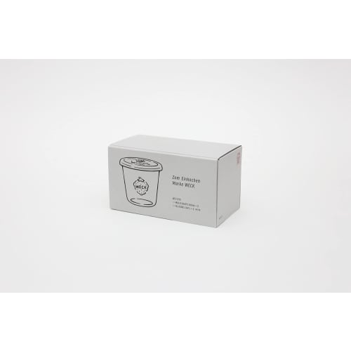 Weck Gift Box (Mold 500ml X 2 / Silicone Cap L White X 2 Set) WE-S215