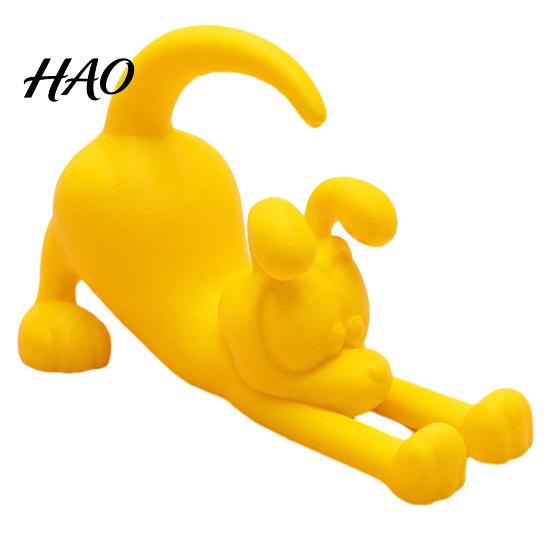 Cute Home Decor Items 3D Printed Puppy Phone Holder, Desktop Stand, Mobile Phones PLA Material Stand Support Lazy Dog Ornament for Office Desk