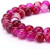 Natural Gemstone Stone Loose Spacer Bead Red Stripe Agate Beads for Making Jewelry