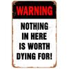 Retro Metal Wall Art Home Decor Living Room Painting 20x30cm