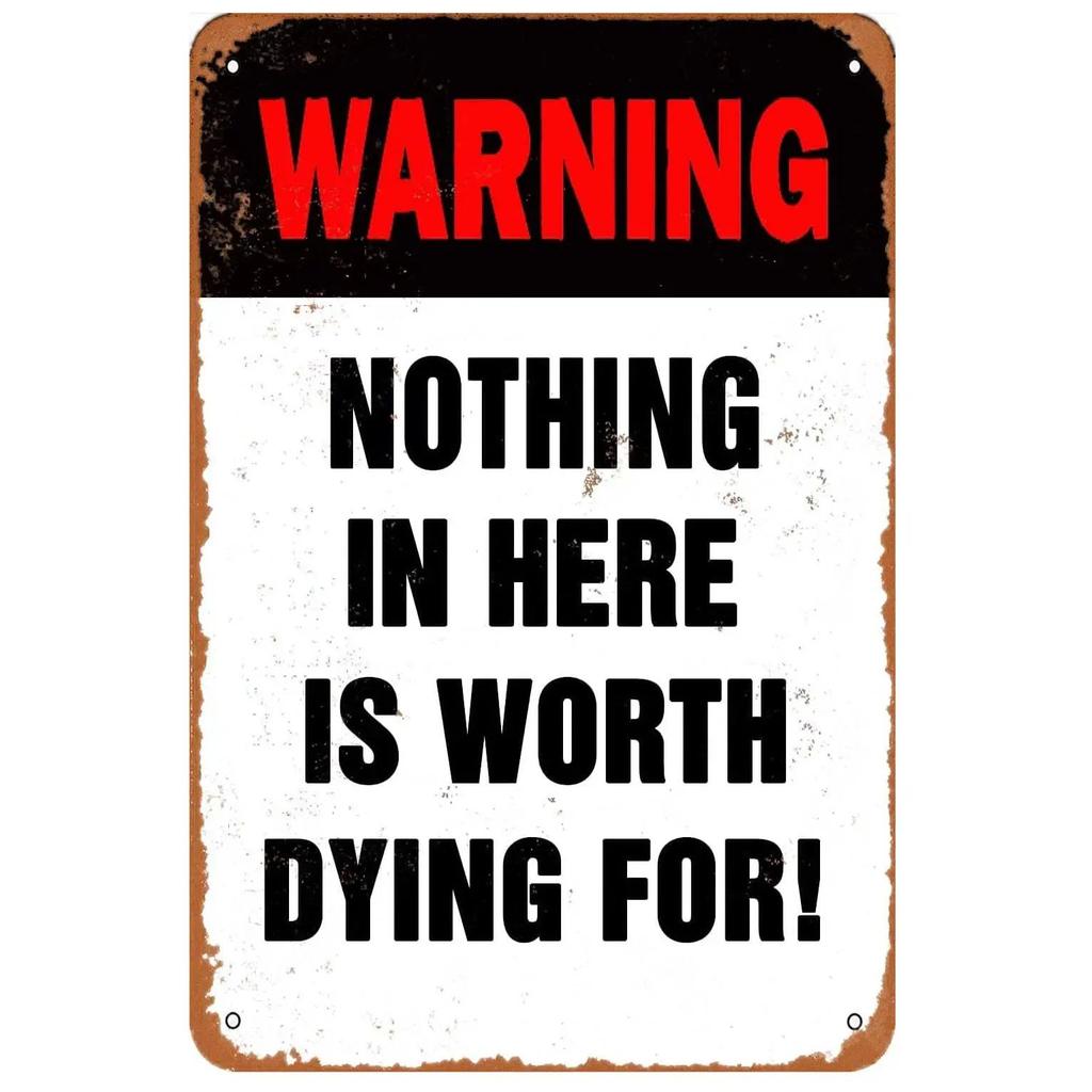 Retro Metal Wall Art Home Decor Living Room Painting 20x30cm