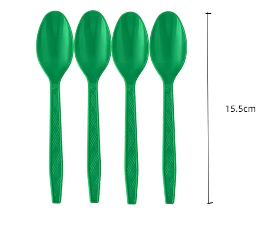 Solid Green Color Party Set Disposable Plate Cup Tablecloth Birthday Party Easter Day Baby Decoration Dinniware Party Supplie