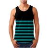 Summer Men's Large Size Colorful Creativity Stripe 3D Printing Vest Loose Fashionable Comfortable Soft Breathable O Neck Sleeveless Vest
