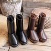 Internet-Berühmtheit Schneestiefel Damen Samt verdickt große Baumwollschuhe warm kalt hohe Stiefel wasserdicht superweiche Brotschuhe