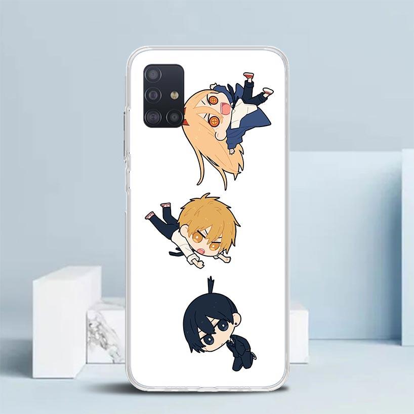 C-Chainsaw Mans Cute Soft Cover for Samsung Galaxy A12 A22 A32 A52 A72 A02S Phone Case Note 20 Ultra 10 S10 Plus A51 A71 A50S A2