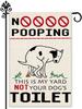 Hafhue Kein Kacken Dies ist Mein Garten Nicht Die Toilette Ihres Hundes Garten-Schild, Kein Scheißen Hundeschilder, Gartenschild mit Hunden, Hund L PPZ