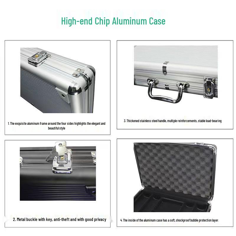 Aluminum Alloy Black Rounded Chip Packaging Case