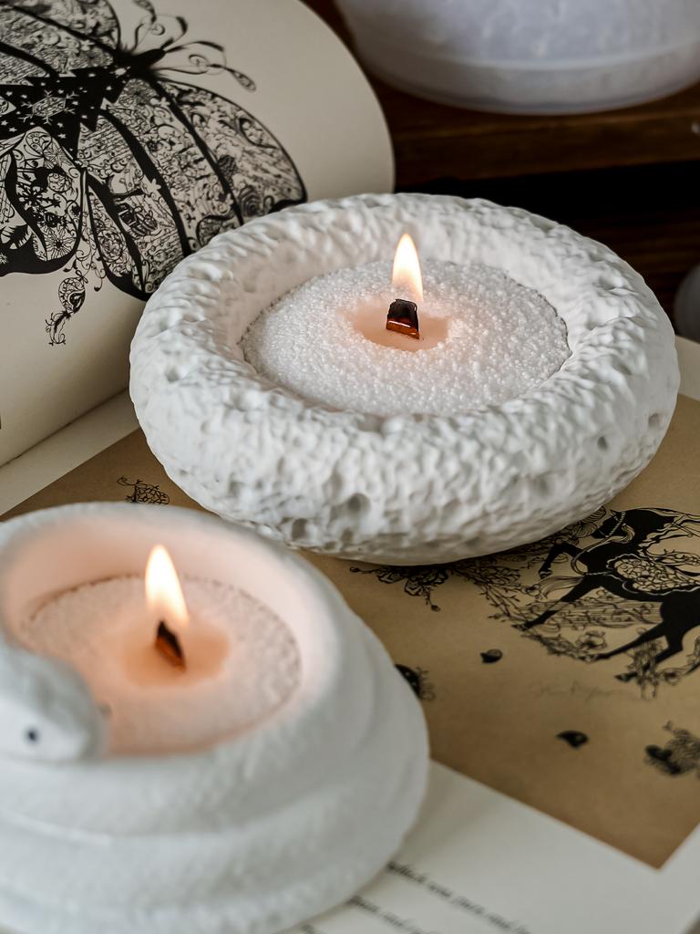 DIY Unregelmäßige Runde Kerzenschale Beton Silikonform Schlange Kerzenständer Resinformen Gips Blumentopf Gießen Heimdeko