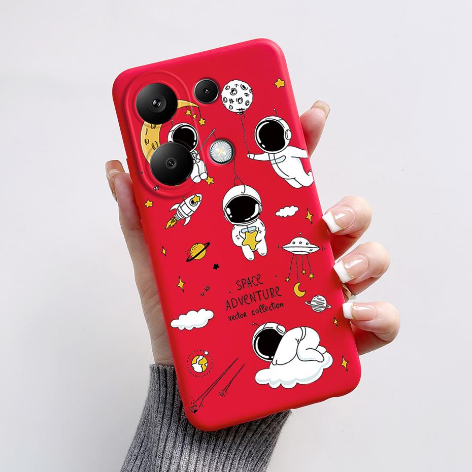 For Xiaomi Poco M6 Pro Case Soft Silicone Cute Cat Panda Shockproof Cover for Poco M6 Pro 4G TPU Coque Funda Shell M6Pro 6.67''