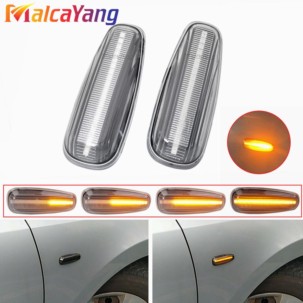 

2Pcs LED Dynamic Side Marker Arrow Turn Signal Light Sequential Blinker Lamps for Kia Ceed ED Pro Rio 3 UB Carens Rondo 7 UN