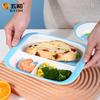 For Peppa Pig Tableware Kawaii Soup Bowl Anti Fall Dinner Plate Cartoon Kids Divided Plate BPA-Free Food Plate Cup Spoon Mugs