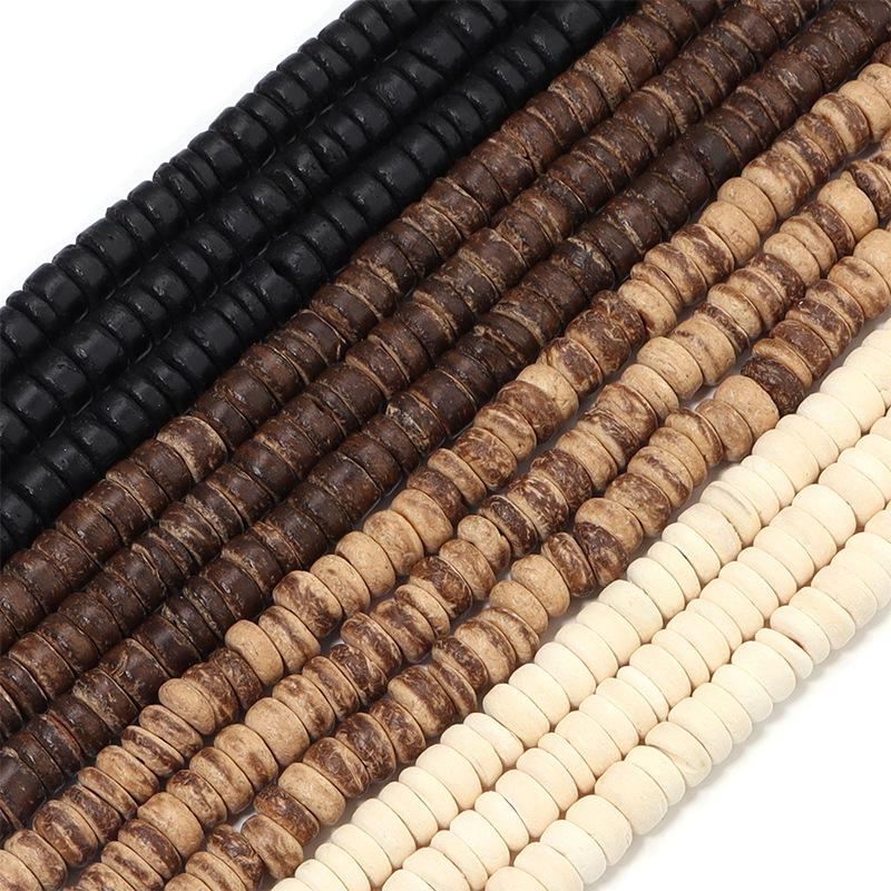 Coconut Shell Spacer Beads for DIY Jewelry: Bracelet & Necklace Craft Beading Supplies