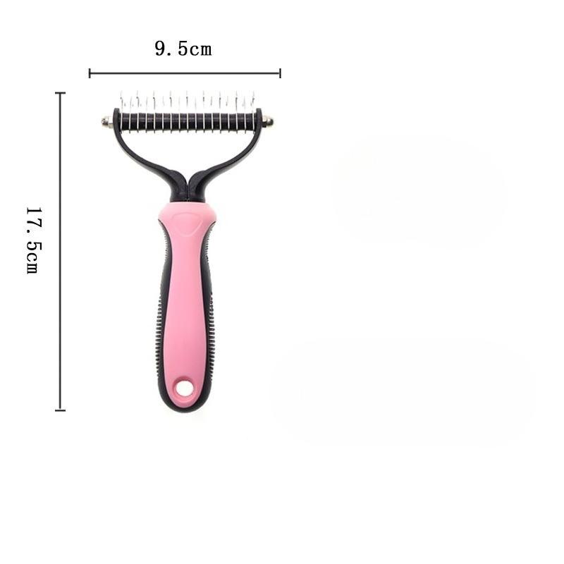 Pet Knot Comb, Pet Comb Two-in-one, De-floating Hair Removal, Pet Special Y-shaped Grooming Comb
