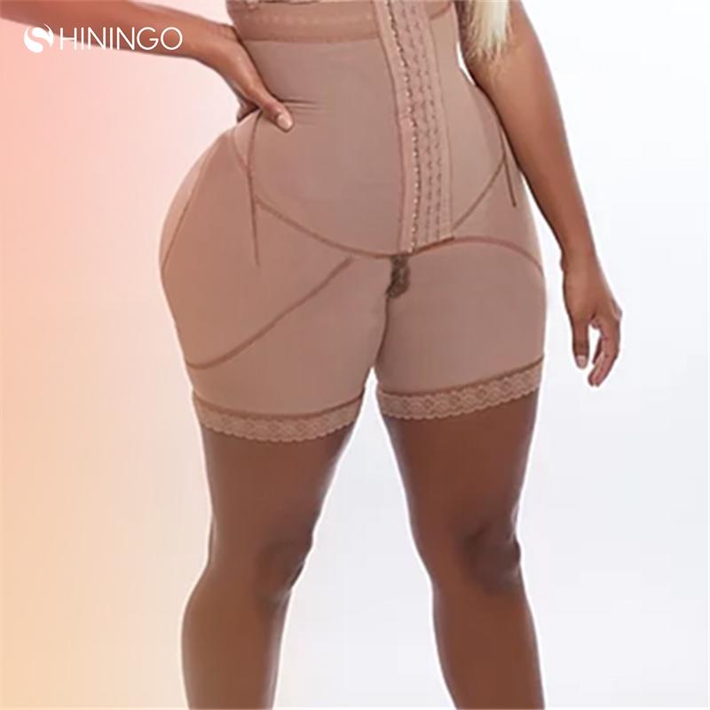 Latest Design Women High Waist Butt Lifter Panty Tummy Control Body Slimming Shapewear Spandex Breathable Eco-Friendly 1 Piece S