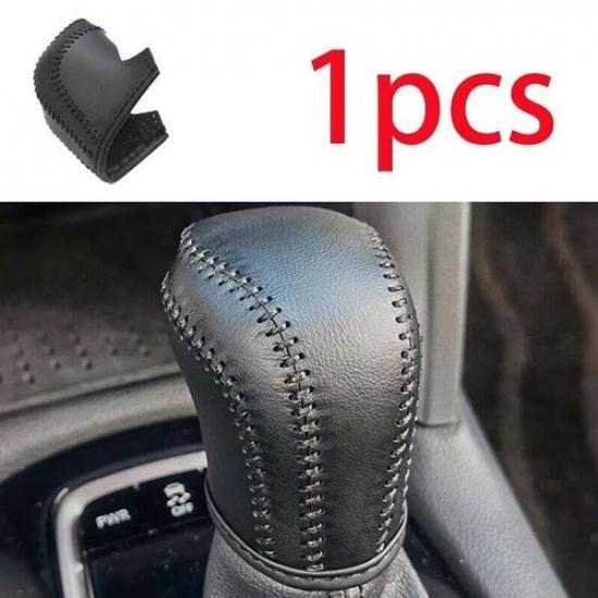 Leather For Toyota Corolla Cross - Console Gear Shift Knob Cover Black
