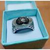 Adjustable Open Ring Men Women Sterling Vintage Ethnic Style With Lucky Ingot Motif Retro Geometric Design