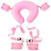 Soft Neck Pillow Open Leg Props Handcuffs Anklecuffs BDSM Bondage Kit Erotic Sex Toys for Couples Women Men Roleplay Adult Games