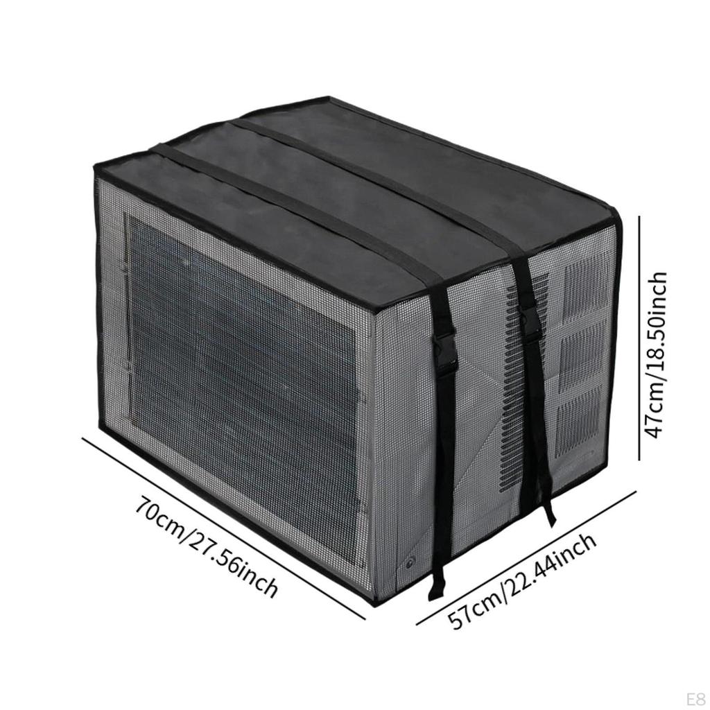 Klimaanlagenabdeckung Schutzhülle Leichtgewicht mit Verstellbaren Riemen Netz Klimatisierung