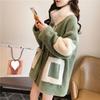 Lamb Wool Coat Women's Autumn and Winter Velvet Thickened Versatile Large Size Women's Top