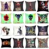 Luxuriöser 18'' Harley Quinn Joker Polyester-Kissenbezug für ultimative Heimdekoration