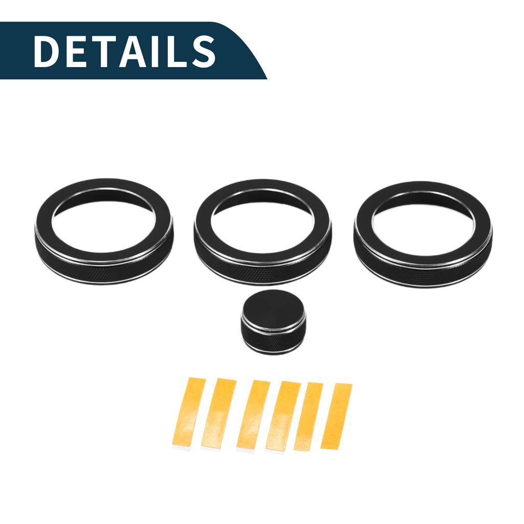 TUCKBOLD AC Air Conditioning Media Volume Control Switch Knob Cover Ring for Land Rover
