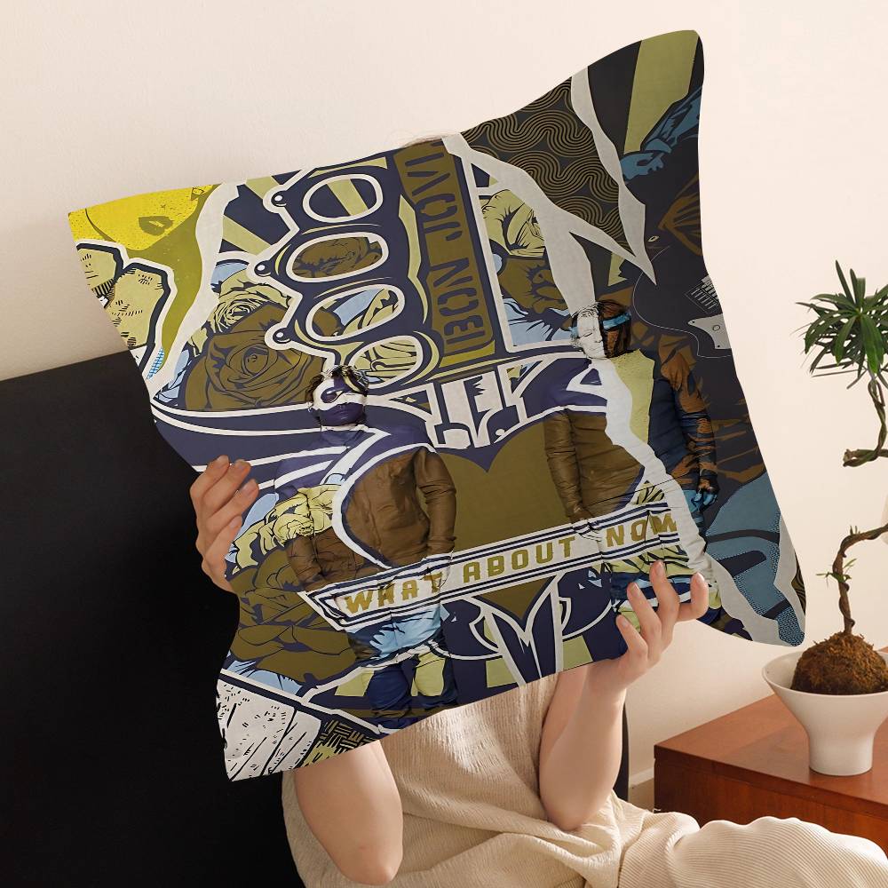 Hot Rock Band B-Bon Jovies Cushion Cover Pillow Cover Decor Pillowcase Printed Cushion Case For Couch