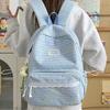 Schoolbag handsome rice family women 1011 summer new large-capacity schoolbag ins niche junior high school students college students casual backpack