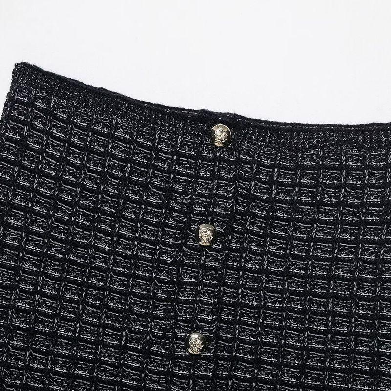 Kaslead New Women Clothes Western Style Fashion Simple Texture Tube Top Stretch Two-piece Set