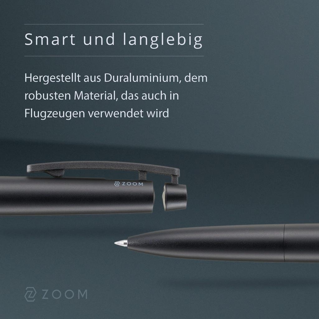 ZOOM C1 Ballpoint Full Stylish and Popular Oil-Based Pen, 0.7mm, Black, (BC-ZC1C1)