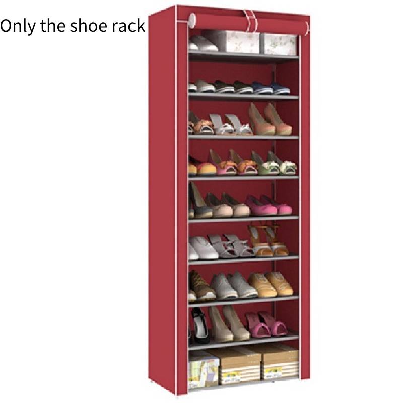 Tier Cabinet 10 Storage Organiser Shoe Rack Black Stand Holds 27 Pairs Dustproof