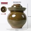 Large Earthenware Sichuan Pickled Vegetable Jar - Traditional Ceramic Sauerkraut Pot for Home Use