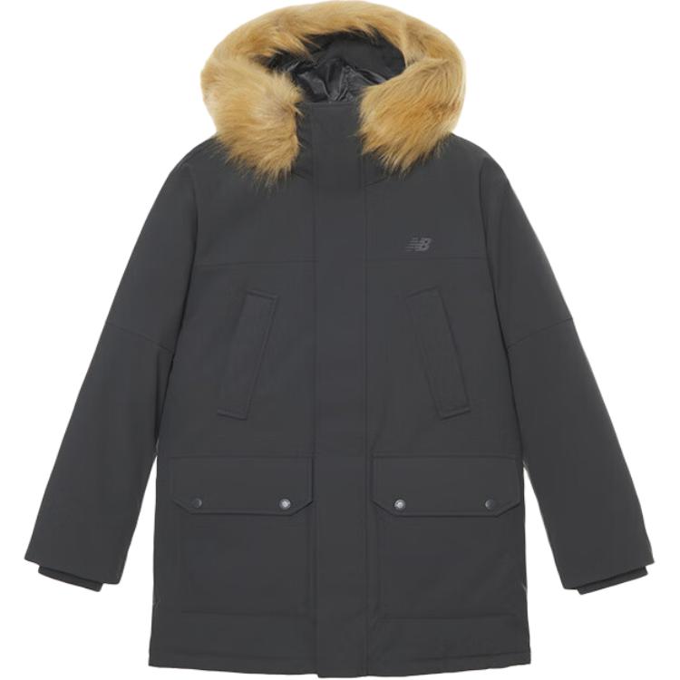 New Balance Classic Sports Down Jacket Unisex Black Gray AMJ44300-ACK L