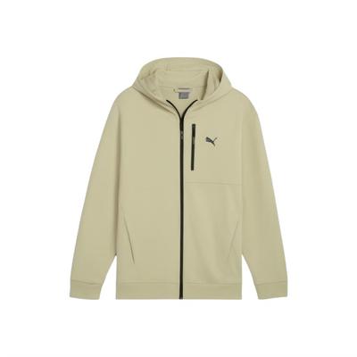 Comfortable Hooded Zip Knit Jacket Men Jackets Gravel-Gray 684093-68