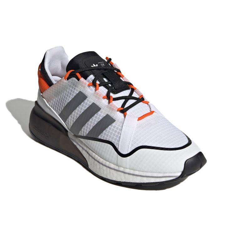 Adidas ZX 2K Boost Pure White Grey Orange Unisex Sneakers Cloud-White Grey-Three H06568