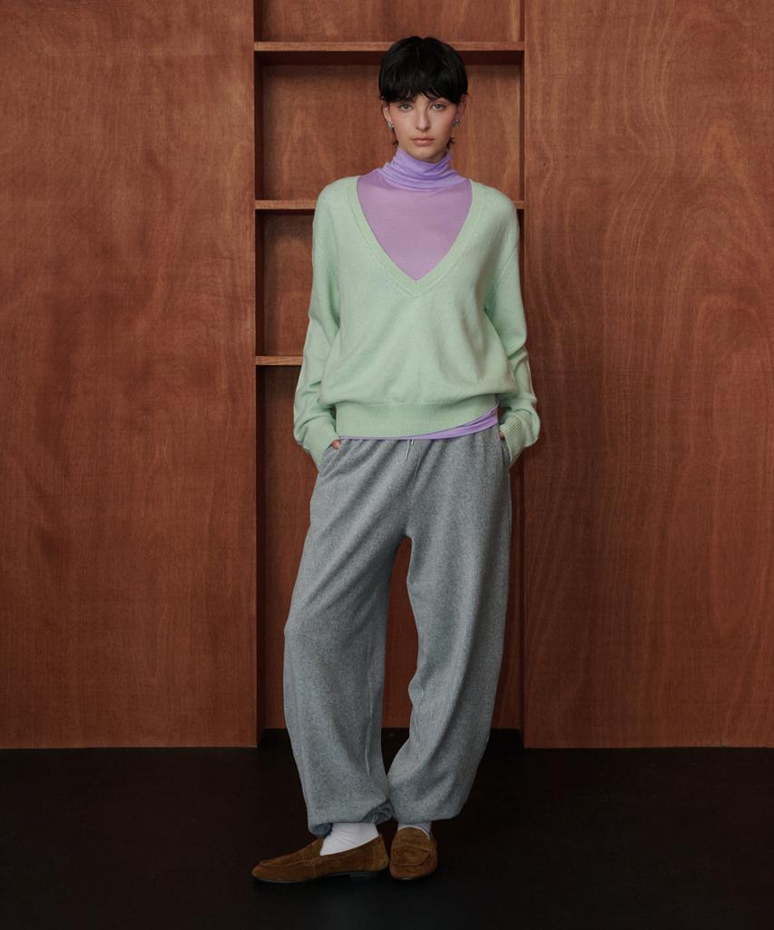 MELLY&ROSE Soft Wool Tencel Turtleneck (319950)_Purple